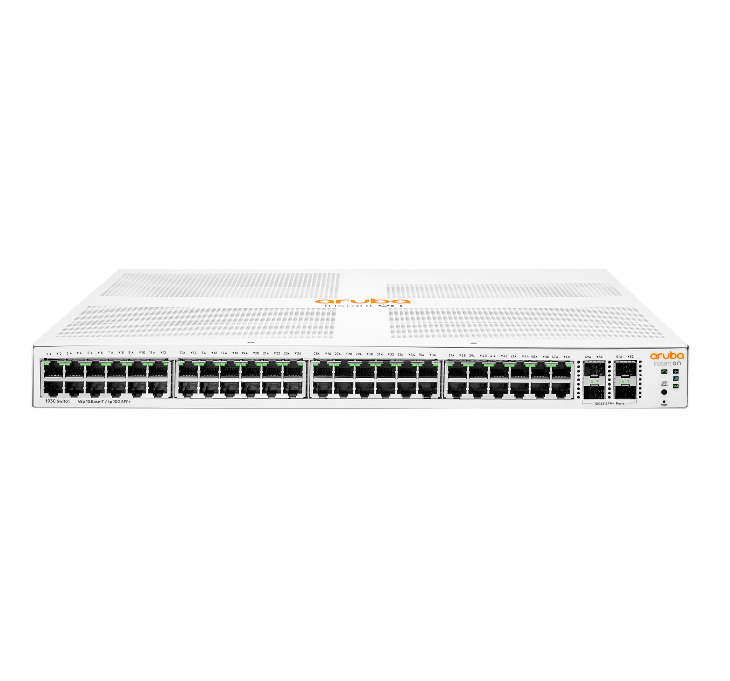 Image of SWITCH 48P GIGABIT POE 370W+4SFP+ I NSTANT ON ARUBA 1930 074