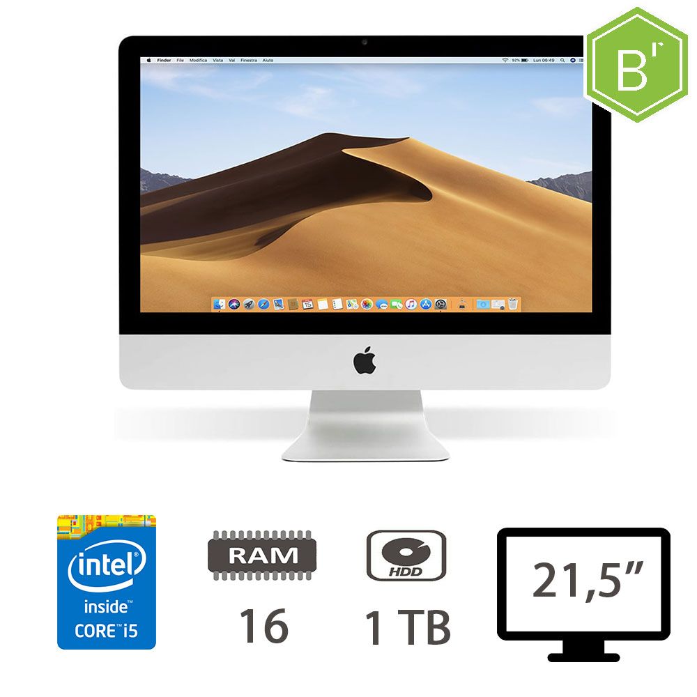 Image of IMAC 21,5 (L13)I5-4570R/16/HDD1TB/2Y - B 074