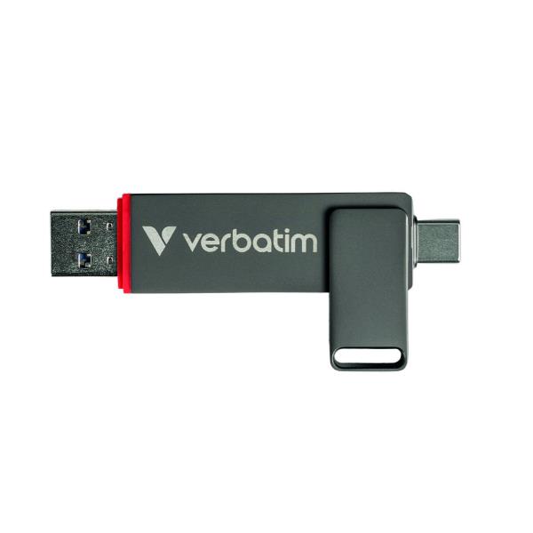 Image of Verbatim Dual QuickStick unità flash USB 256 GB USB Type-A / USB Type-C 3.2 Gen 1 (3.1 Gen 1) Grigio 074