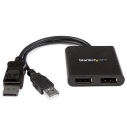 Image of StarTech.com Hub MST DisplayPort a 2 Porte - Adattatore Multi-Monitor DP 1.2 - SdoppiatoreSplitter Video DisplayPort 4K 30Hz o 1080p 60Hz per Doppio Monitor - Alimentazione via bus USB - Solo Windows 074