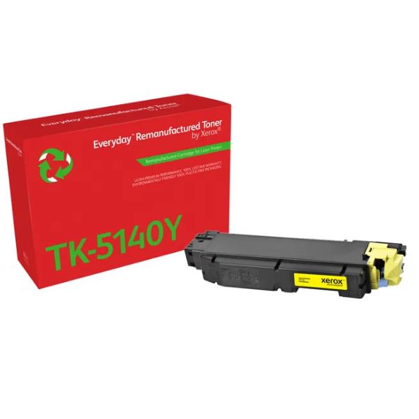 Image of Everyday Rigenerato Toner rigenerato Everyday™ di Xerox Giallo compatibile con Kyocera TK-5140Y, Capacità standard 074