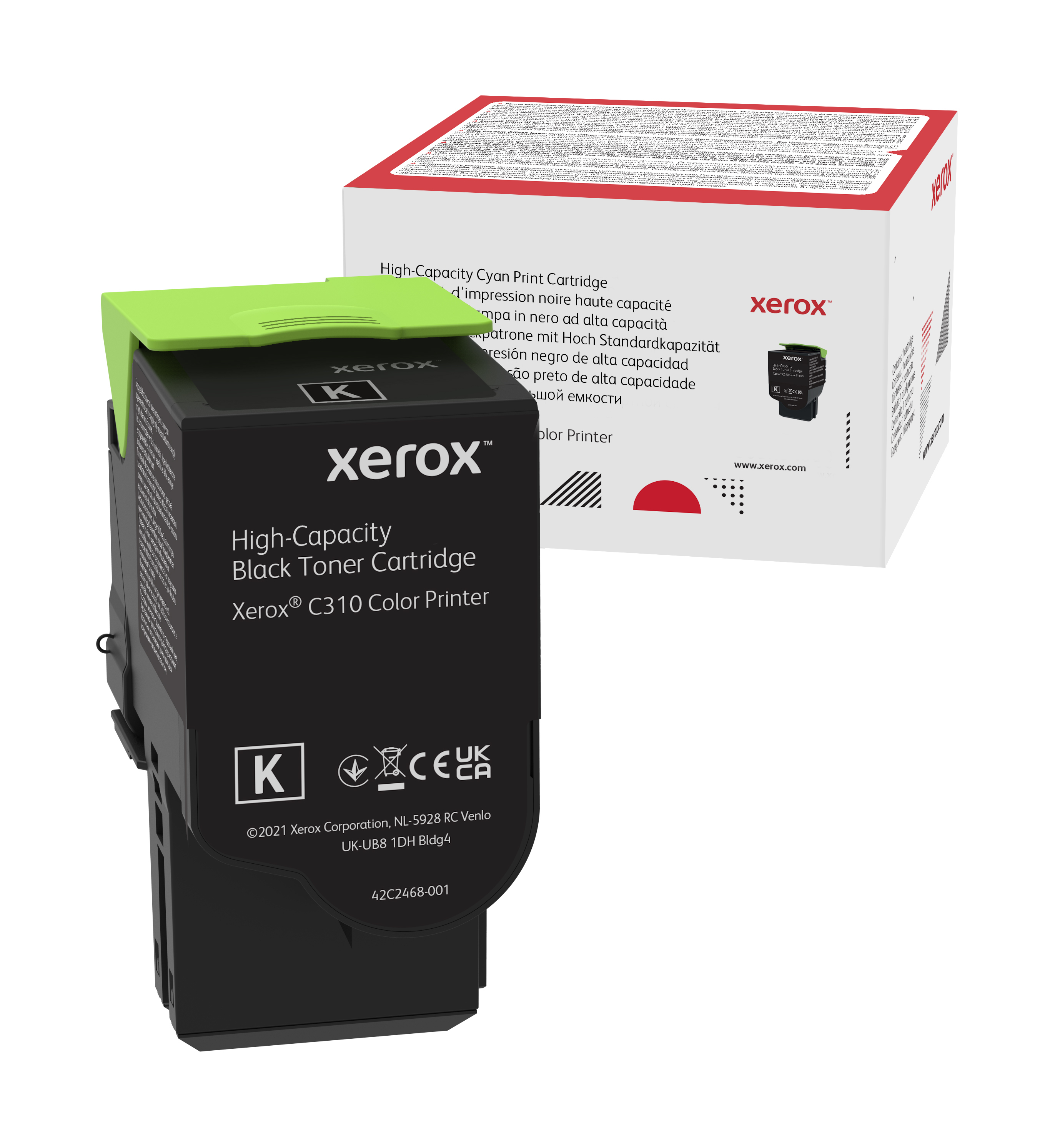 Image of Xerox Cartuccia toner Nero a High capacity da 8000 Pagine per Stampante a colori ® C310​/​multifunzione a colori ® C315 (006R04364)