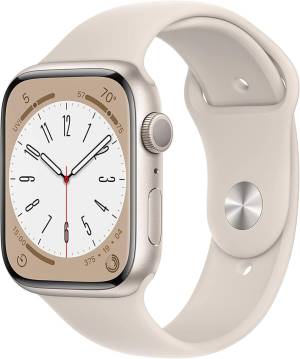 Image of Apple Watch Series 8 OLED 45 mm Beige GPS (satellitare) - (APL WATCH S8 GPS 45 STR-AL MNP23NF/A) 074