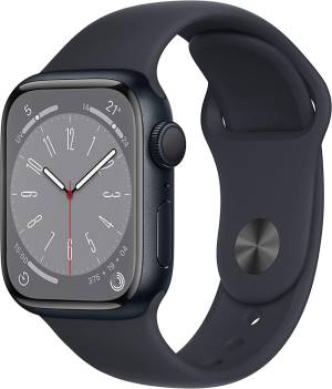 Image of APPLE Watch Series 8 41mm Impermeabile 5ATM GPS 32GB WiFi / Bluetooth con Cassa in Alluminio e Cinturino Sport Mezzanotte - MNP53TY/A 074