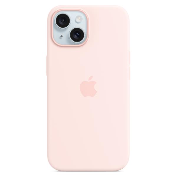 Image of Custodia MagSafe in silicone per iPhone 15 Plus - Rosa confetto 074