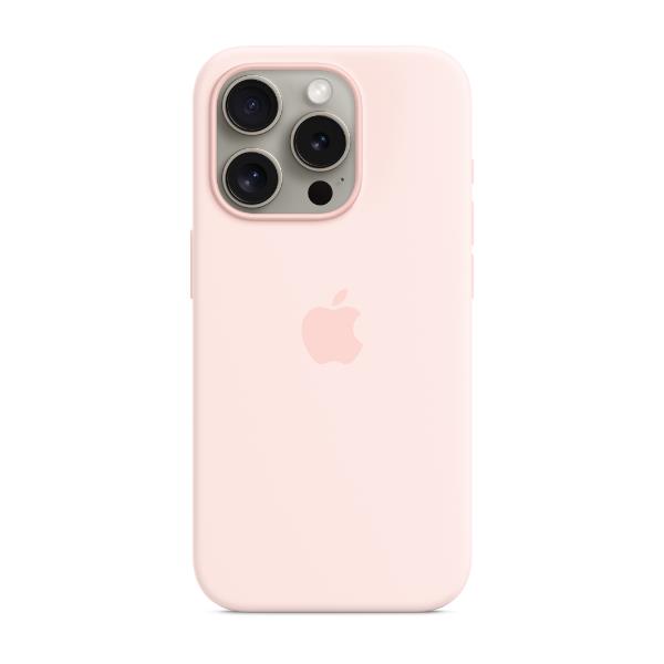 Image of Custodia MagSafe in silicone per iPhone 15 Pro Max - Rosa confetto 074