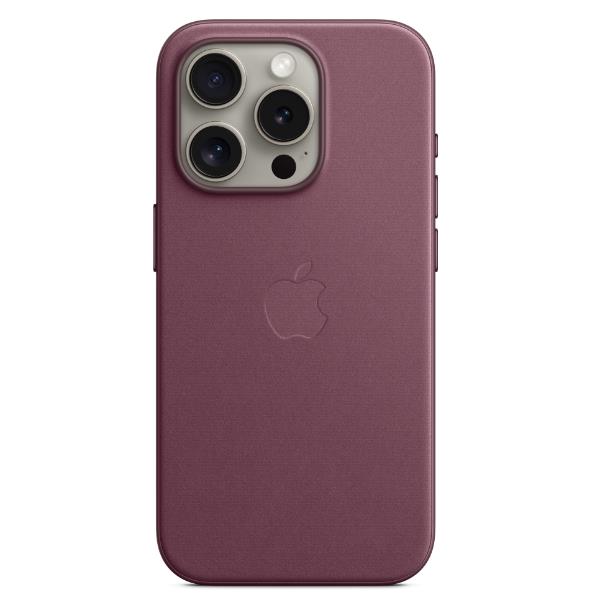 Image of iPhone 15 Pro FineWoven Case with MagSafe - Mulberry 074