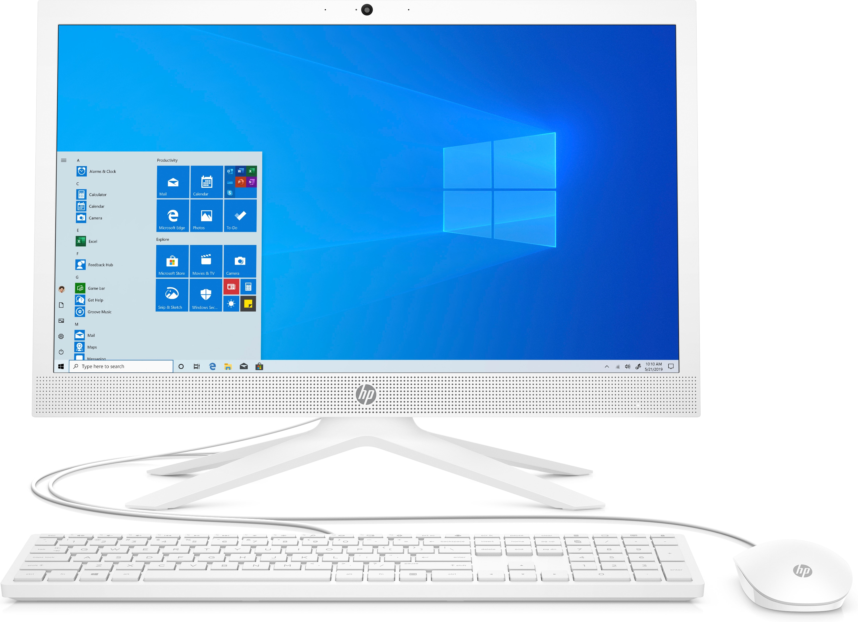 Image of HP 21-b0003n Intel® Pentium® argento J5040 52,6 cm (20.7") 1920 x 1080 Pixel PC All-in-one 8 GB DDR4-SDRAM 512 GB SSD Windows 10 Home Wi-Fi 5 (802.11ac) Bianco 074