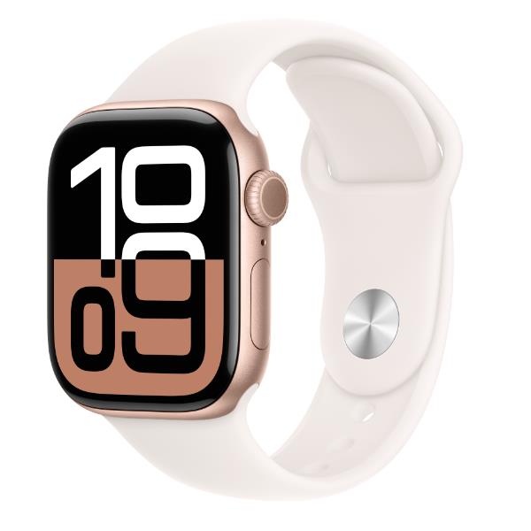 Image of AW S10 GPS 42mm Rose oro Aluminium Case with Light Blush Sport Band - M/L 074