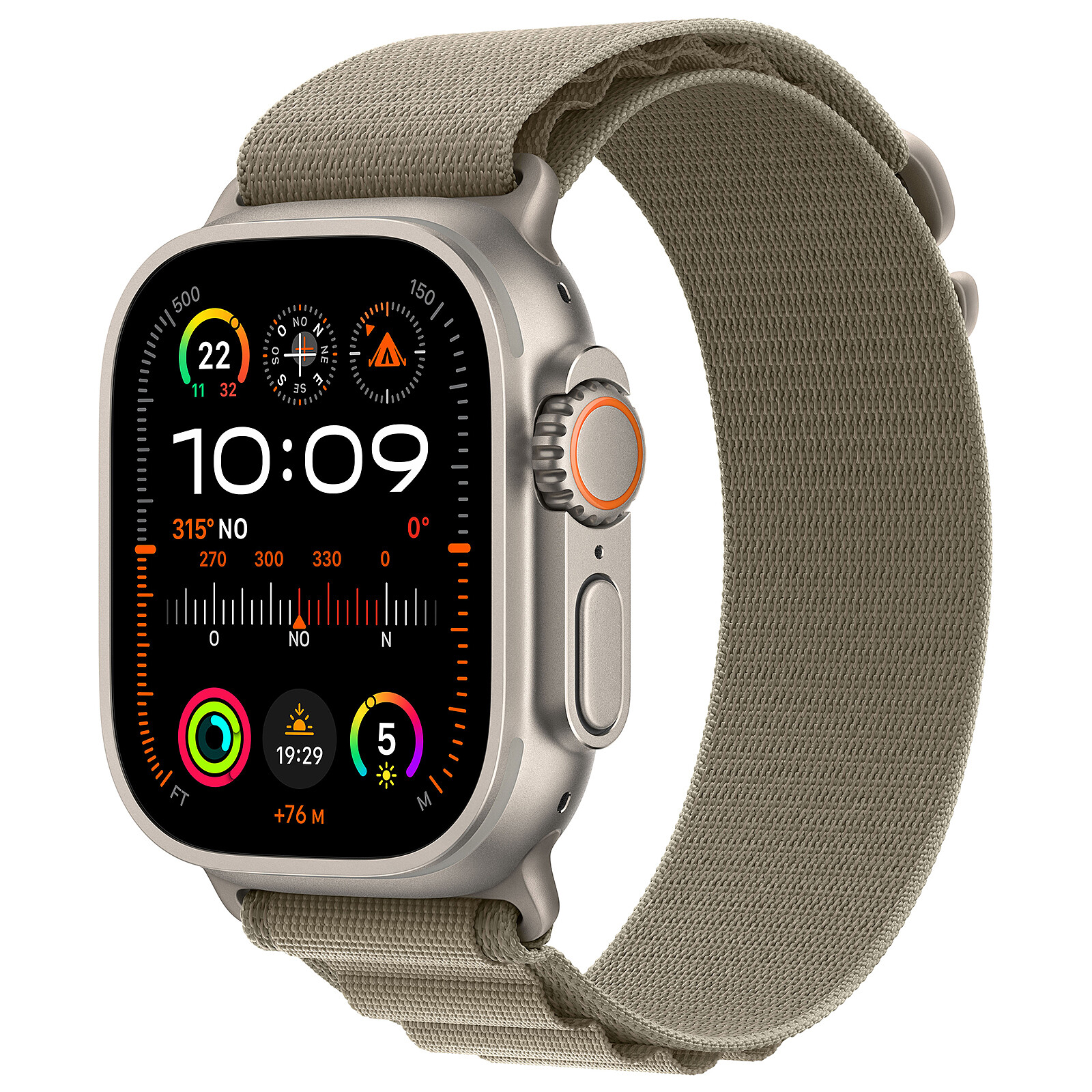 Image of APPLE WATCH ULTRA 2 GPS + CELLULAR 49MM NATURAL TITANIUM CASE WITH TAN ALPINE LOOP - SMALL 074