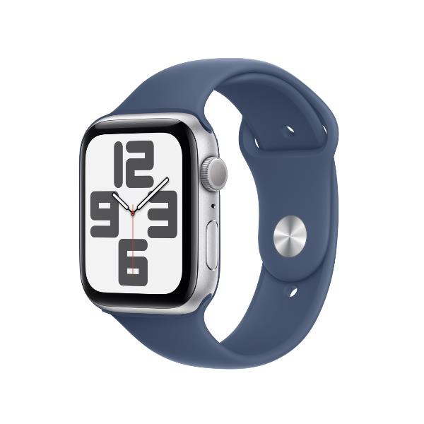 Image of AW SE GPS 44mm argento Aluminium Case with Denim Sport Band - M/L 074