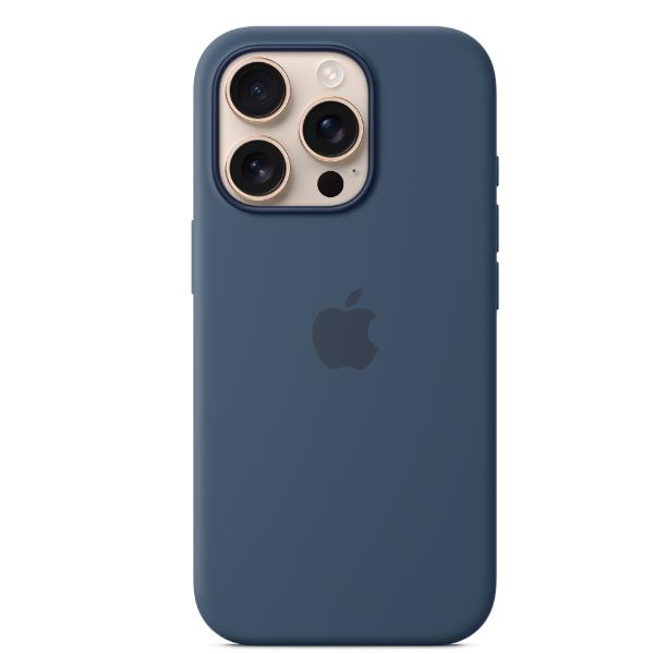 Image of iPhone 16 Pro Silicone Case with MagSafe - Denim 074