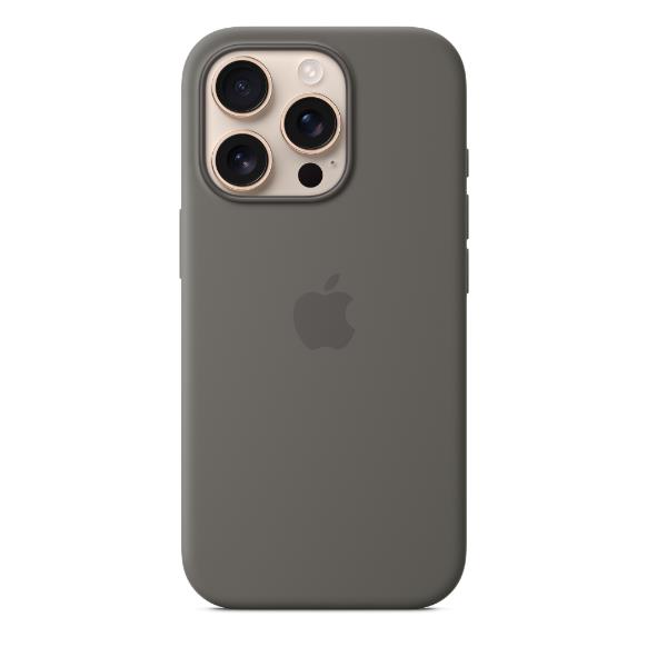 Image of iPhone 16 Pro Max Silicone Case with MagSafe - Stone Gray 074