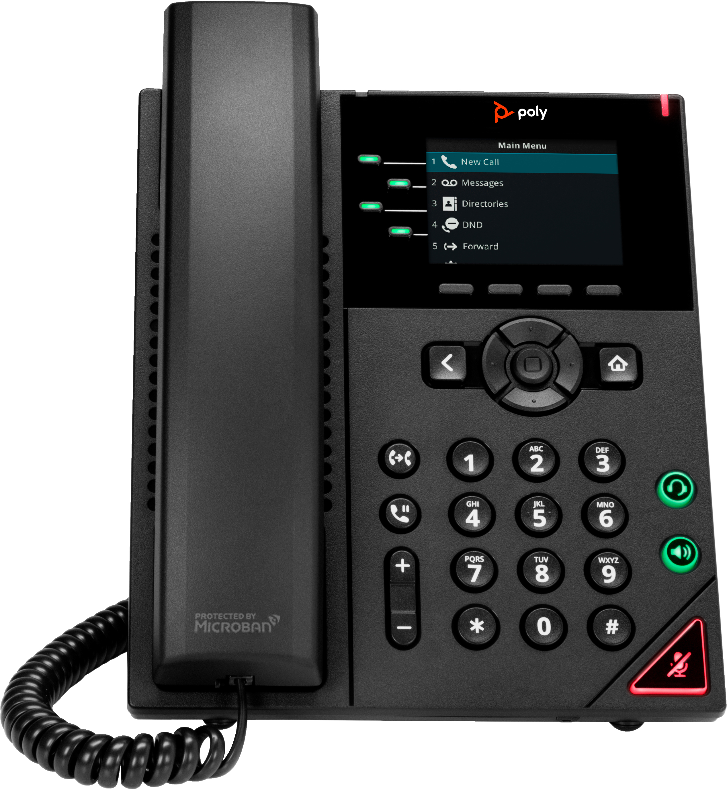 Image of POLY Telefono IP VVX 250 a 4 linee abilitato per PoE 074