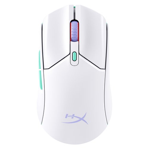 Image of HP HyperX Pulsefire Haste 2 Core Wls – Mouse da gaming (bianco/verde/viola) 074