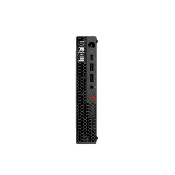 Image of Lenovo ThinkStation P3 Intel® Core™ i9 i9-14900T 32 GB DDR5-SDRAM 1 TB SSD NVIDIA Quadro T1000 Windows 11 Pro Mini PC Nero 074