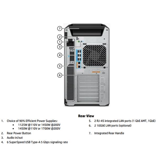 Image of HP Z8 G5 Intel® Xeon® oro 5415+ 64 GB DDR5-SDRAM 2 TB SSD Windows 11 Pro Tower Stazione di lavoro Nero 074