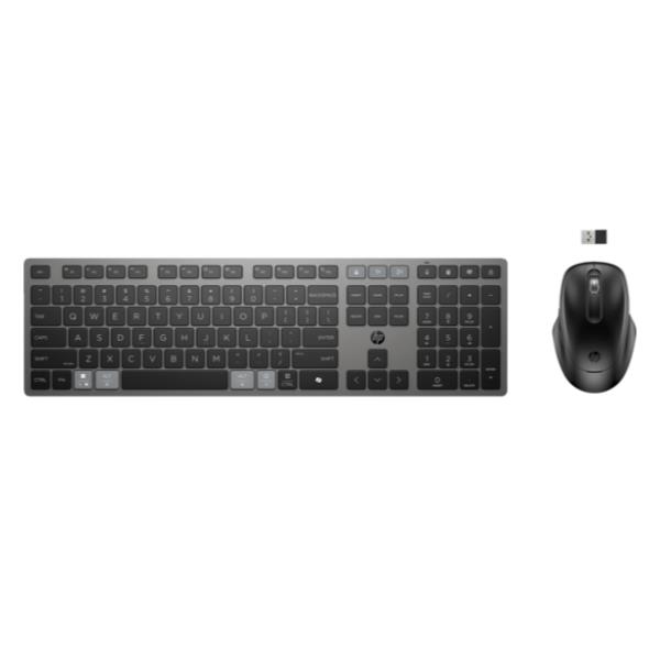 Image of HP Combinazione di tastiera e mouse wireless ricaricabili multidispositivo 725 074