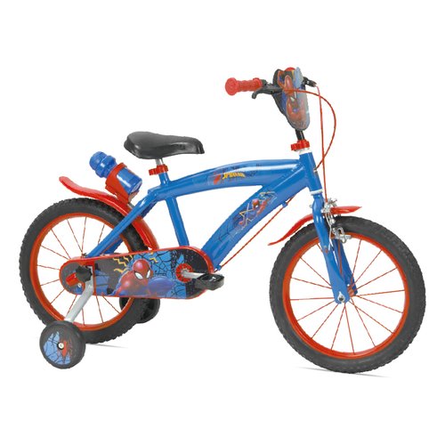 Image of Bicicletta Mandelli 120165115 SPIDERMAN con rotelle Blu e Rosso 074