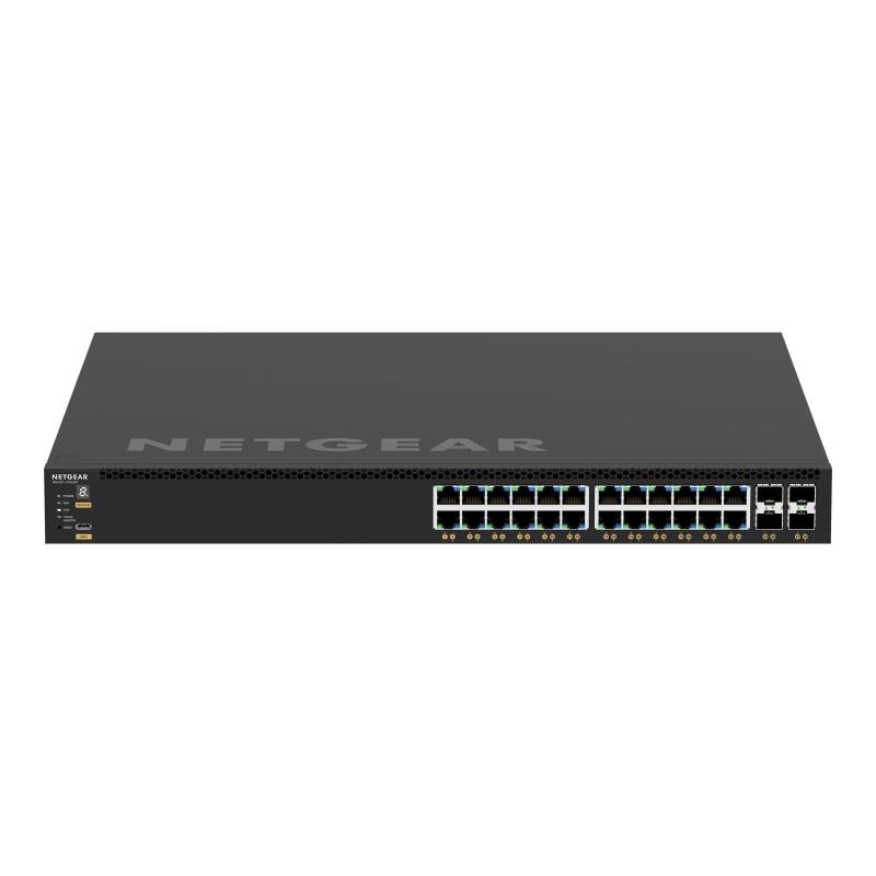 Image of NETGEAR GSM4328-100AJS Gestito L3 Gigabit Ethernet (10/100/1000) Supporto Power over Ethernet (PoE) 1U Nero 074