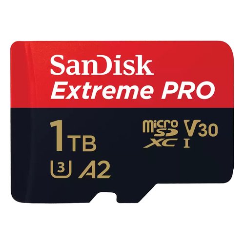 Image of Scheda di memoria Sandisk SDSQXCD 1T00 GN6MA EXTREME PRO Black e Red