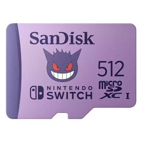 Image of Scheda di memoria Sandisk SDSQXAO 512G GN6ZK POKEMON Gengar Purple 074