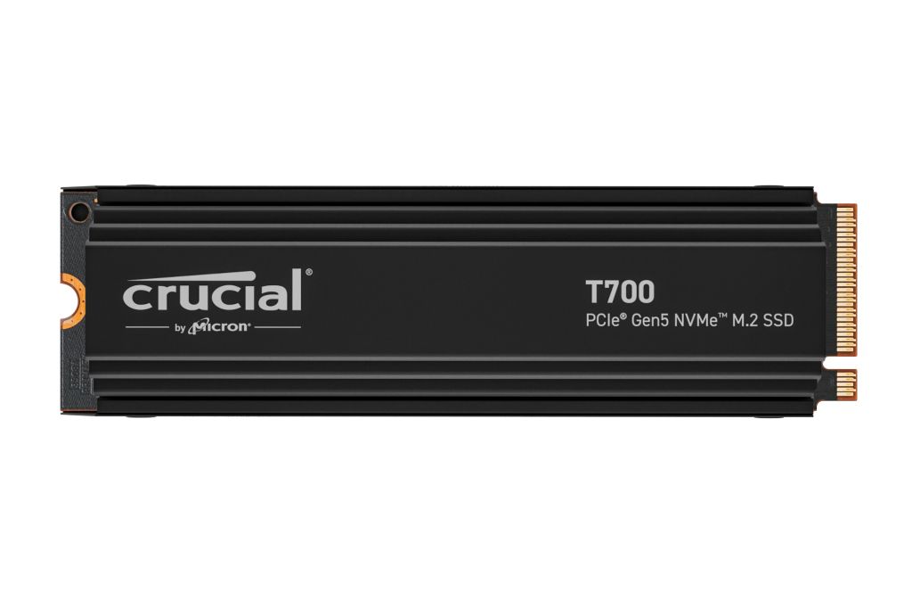 Image of CRUCIAL T700 1TB PCIE GEN5 NVME M.2 SSD W/HEATSINK 074