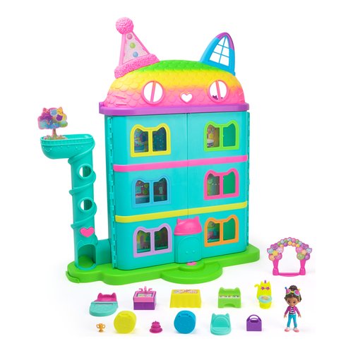 Image of Gabby's Dollhouse Rainbow-Themed Celebration Dollhouse casa per le bambole 074