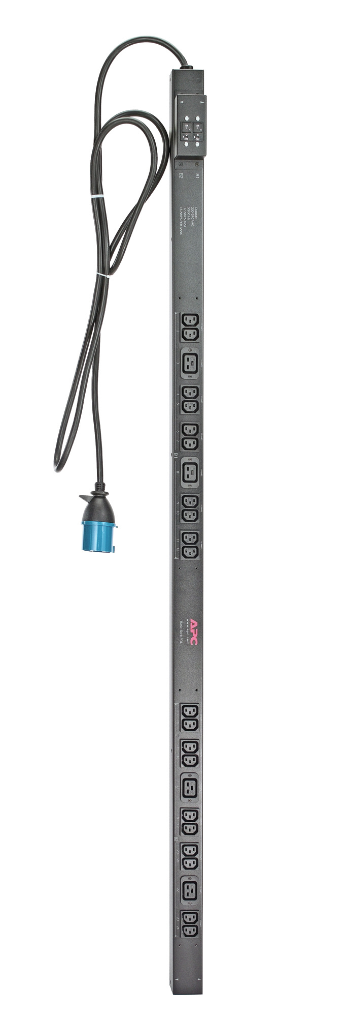 Image of APC RACK PDU. BASIC. ZERO U. 32A. 230V. (20)C13 & (4)C19 unità di distribuzione dell'energia (PDU) 24 presa(e) AC 0U Nero 074