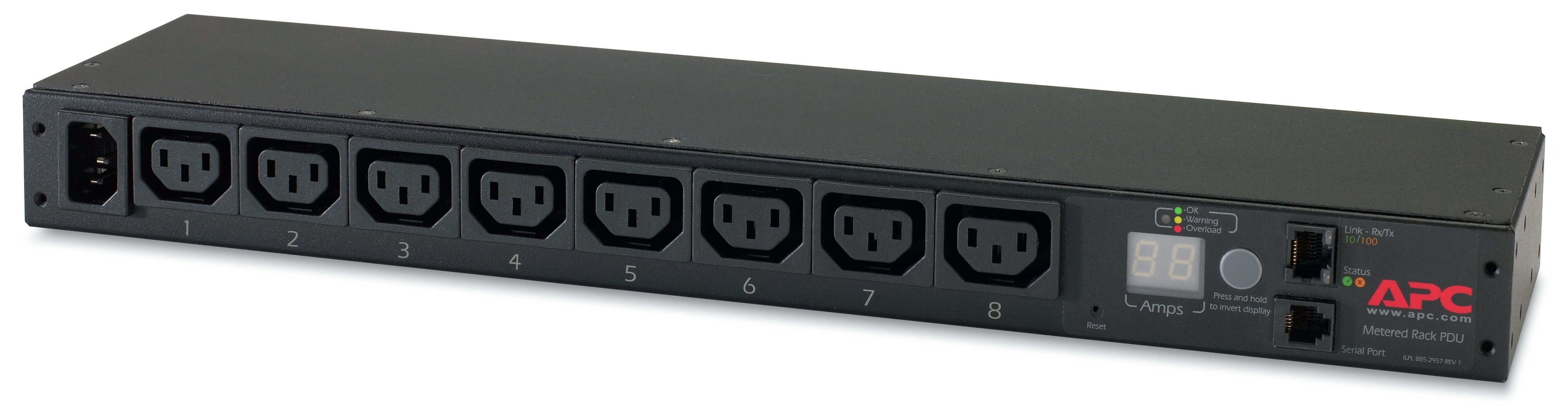 Image of APC AP7820B unità di distribuzione dell'energia (PDU) 8 presa(e) AC 0U/1U Nero 074