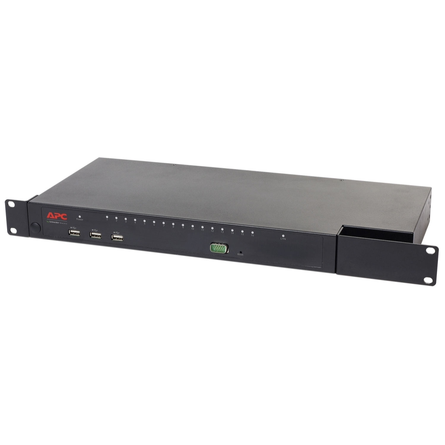 Image of APC KVM1116R switch per keyboard-video-mouse (kvm) Montaggio rack Nero 074