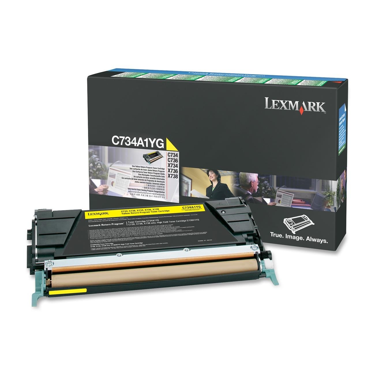 Image of Lexmark C734A1YG toner 1 pz Originale Giallo 074