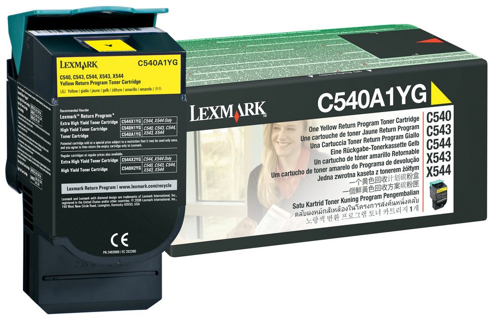 Image of Lexmark C540A1YG toner 1 pz Originale Giallo 074