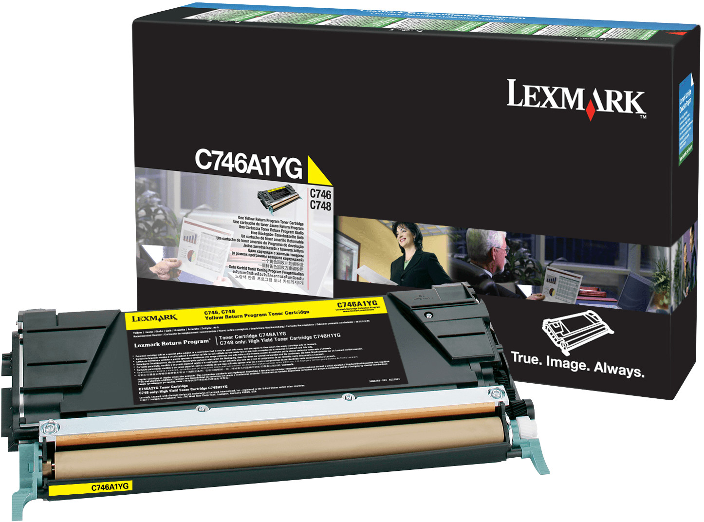 Image of Lexmark C746A1YG toner 1 pz Originale Giallo 074