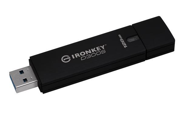 Image of Kingston Technology IronKey Drive USB con crittografia AES 256 XTS D300S da 128GB 074