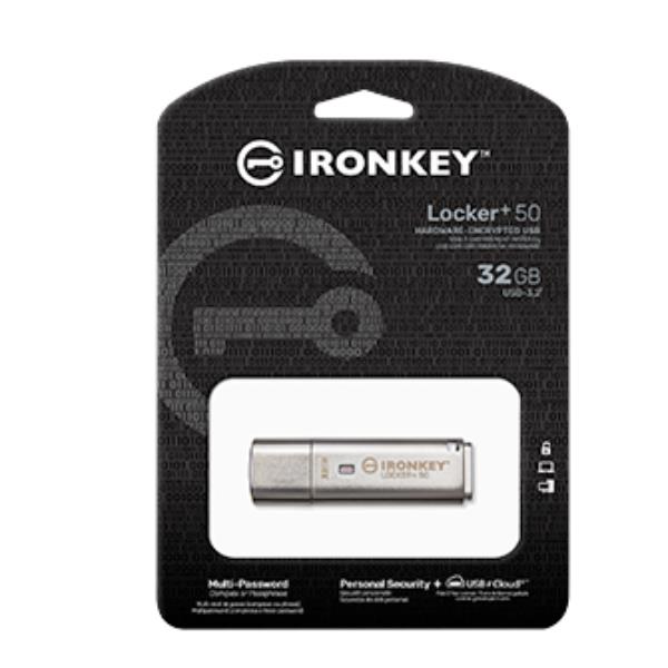 Image of Kingston Technology IronKey 32GB IKLP50 AES USB, w/256bit Encryption 074