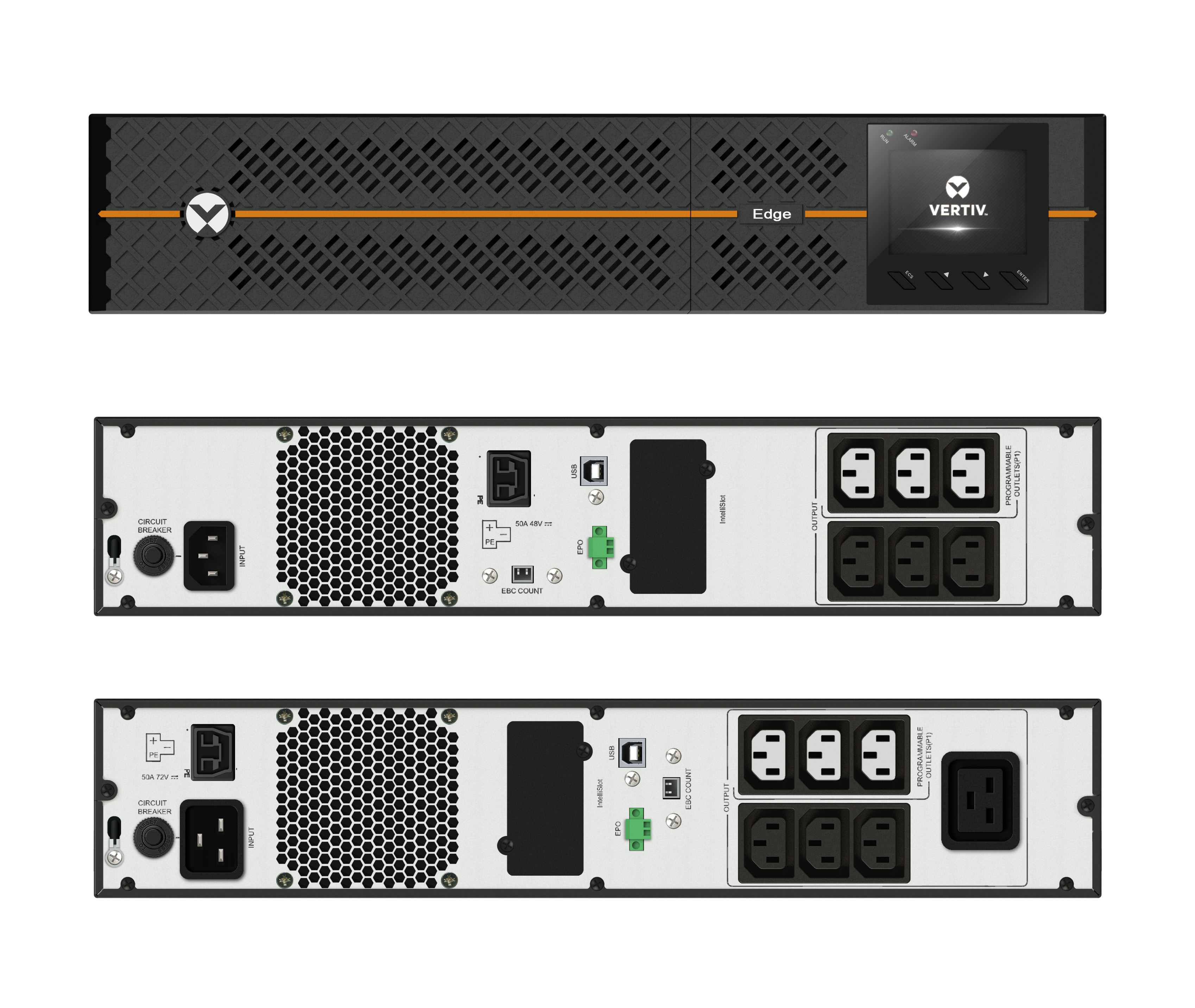 Image of Vertiv Liebert UPS Edge, 3300VA 2700W, Line Interactive, AVR, montaggio Tower/Rack 074