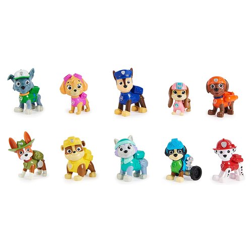 Image of PAW Patrol , Confezione Regalo Anniversario 10 Anni, Personaggi da collezione, 10 cuccioli inclusi, Giochi per bambini dai 3 anni in su 074