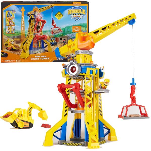 Image of Rubble & Crew Bark Yard Crane Tower Playset 074