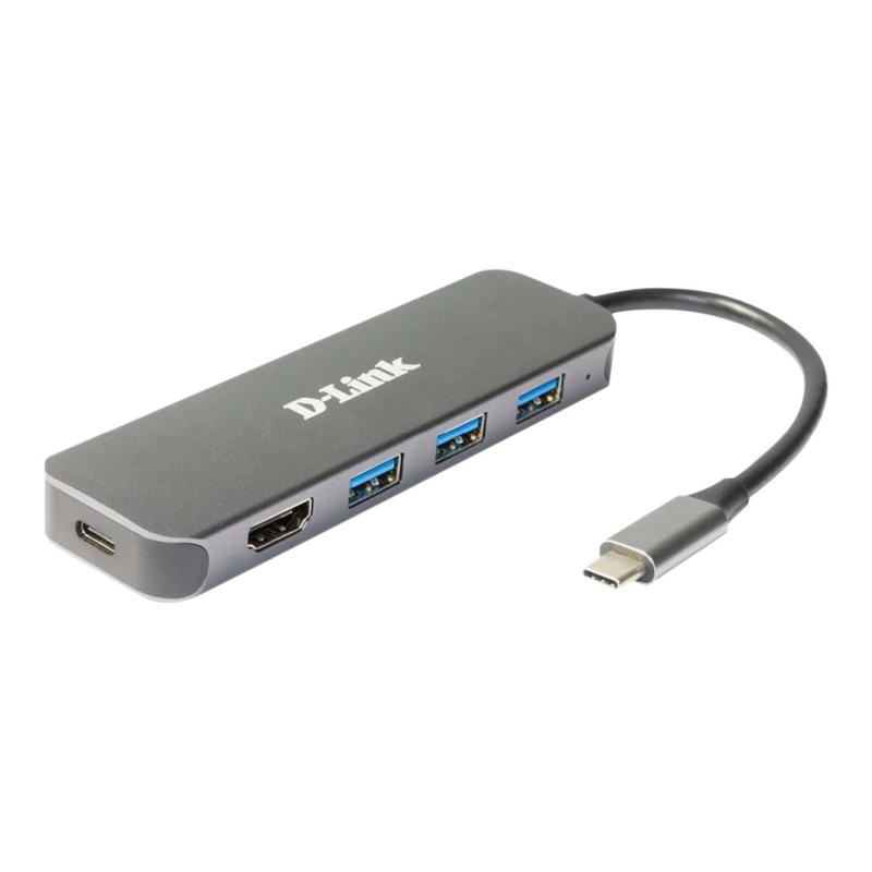 Image of D-Link DUB-2333 replicatore di porte e docking station per laptop Cablato USB tipo-C Grigio 074