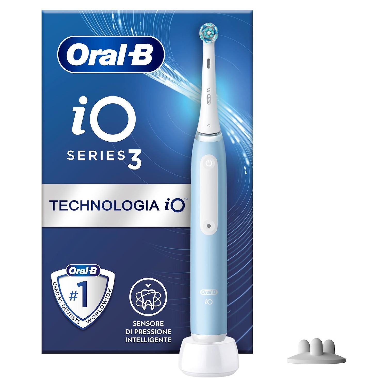 Image of Spazzolino elettrico oral-B Braun iO 3S light blu azzurro 074