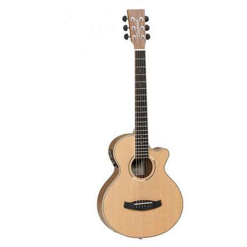 Image of Chitarra acustica DISCOVERY Travel Super Folk Natural open pore satin DBT TCE BW 074