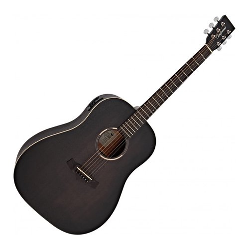 Image of Chitarra acustica Tanglewood TWBB-SDE Smokestack nero Satin 074