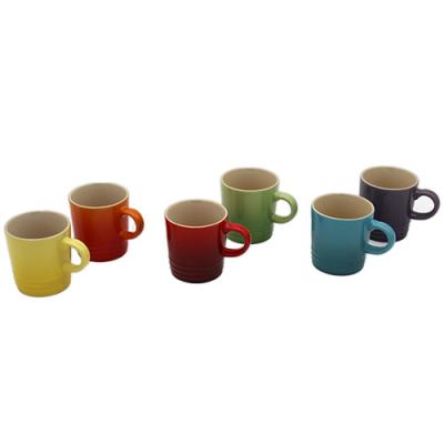 Image of Le Creuset Signature Espresso Mugs Set of 6 100ml rainbow (79114108359030) 074