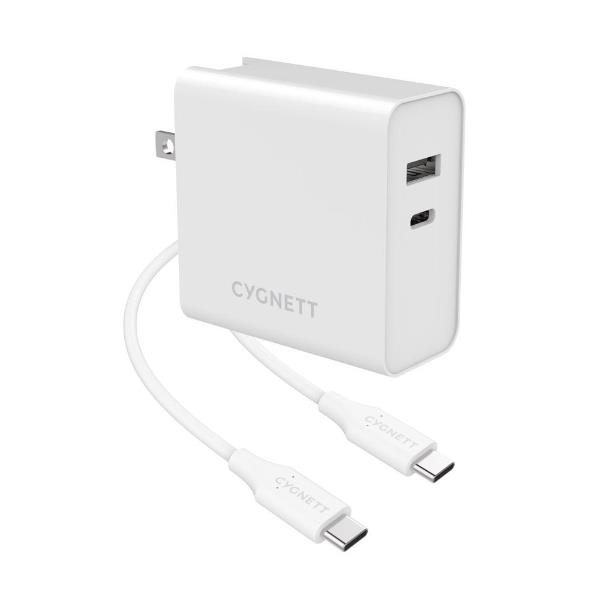 Image of CARICATORE 60WATT 2P USB-C/USBA ADA TTATORI VIAGGIO(UK/USA/EU) CYGNETT 074