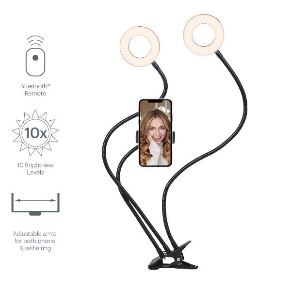 Image of V-DUAL CLASSIC 2-IN-1 SELFIE RING 074