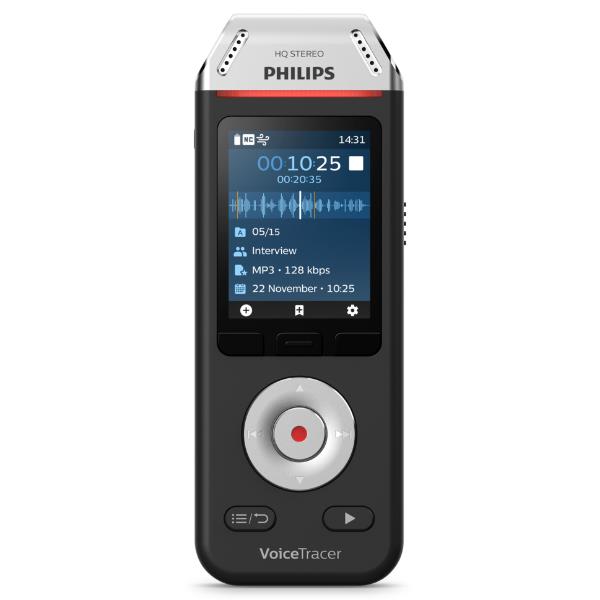 Image of Philips Voice Tracer DVT2110/00 dittafono Flash card Nero, Cromo 074