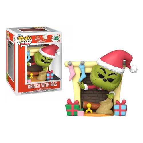 Image of Personaggio collezione Funko 80972 POP DELUXE Grinch With Bag 35 074