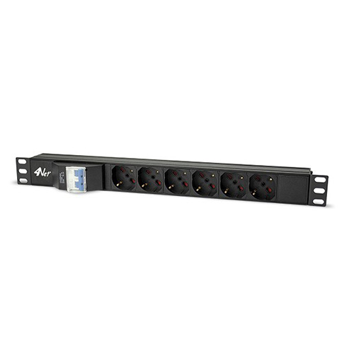 Image of MULTIPRESA RACK 6 PRESE MAGNETOTERMICO 074