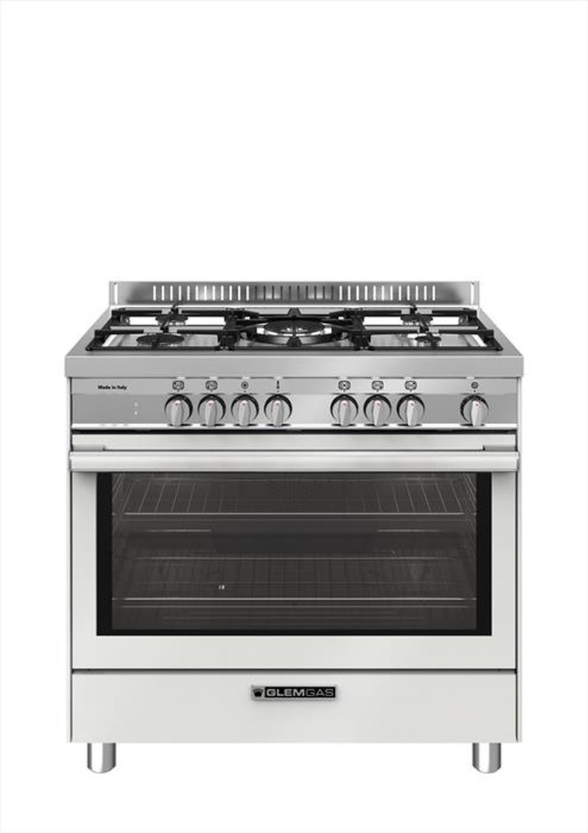 Image of GLEM GAS - Cucina elettrica ST965MWH Classe A+-Bianco Farina 074